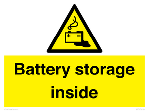 Battery storage inside
